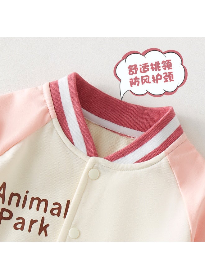 Doxiluka جاكيت خريف للبنات بطبعة كرتونية لطيفة معطف بيسبول ربيعي/خريفي رقيق ملابس خارجية للأطفال - Image 3