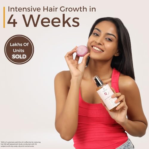 The Tribe Concepts Onion Hair Oil For Hair Growth & Hair Fall Control With Almond And Coconut Oil, 100 ml, Pack of 1 - Image 4