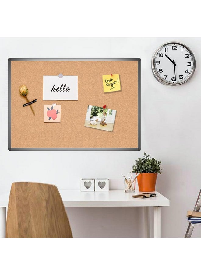 Cork Notice Board, 36 X 24 Inches, Cork Bulletin Board With Black Aluminium Frame - pzsku/Z27D5F2F87FA1BDCEAA80Z/45/_/1735214637/bd6204d2-ff67-4321-bc63-9a67ed7f1705