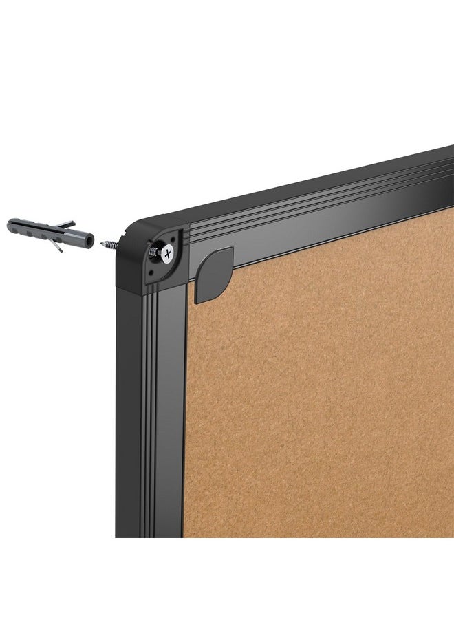 Cork Notice Board, 36 X 24 Inches, Cork Bulletin Board With Black Aluminium Frame - pzsku/Z27D5F2F87FA1BDCEAA80Z/45/_/1735214649/12058e65-d6b4-4c9e-8abe-5aea8148c484