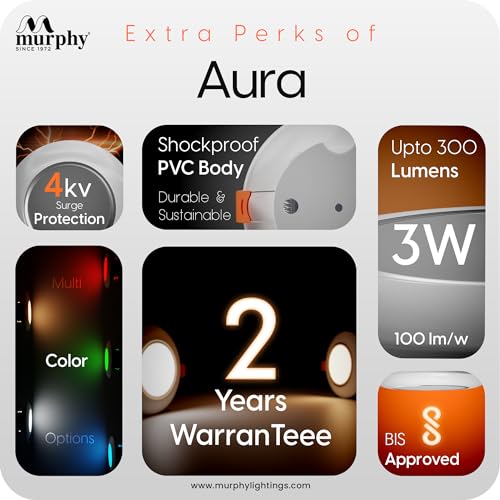 Murphy 3W Aura LED Deep Junction Box 3-in-1 Color Changing Light (Cool White/Warm White/Natural White, Pack of 15) - Image 3