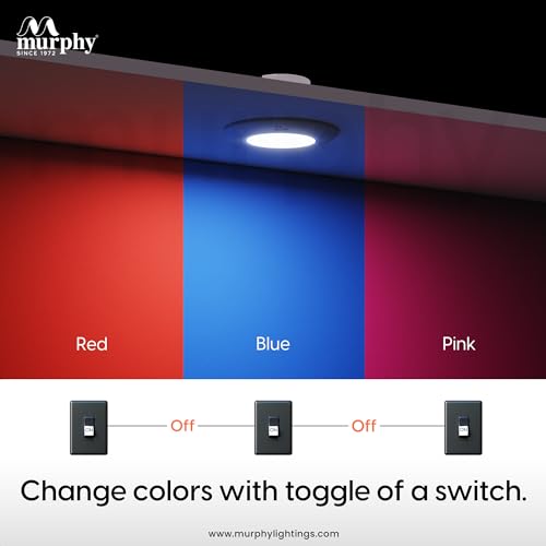 Murphy 3W Aura LED Deep Junction Box 3-in-1 Color Changing Light (Cool White/Warm White/Natural White, Pack of 15) - Image 2