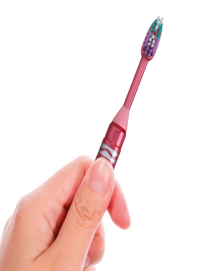 جم فرشاة أسنان للأطفال من ماركة GUM Crayola Marker، طقم فرشاة أسنان ناعمة الشعيرات للأطفال من عمر 3 سنوات فما فوق، قاعدة شفط، قطعتان - Image 3