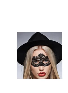 alimoto 2pcs Black Mask for Couple Plastic for PartyMen And Women  - Image 1