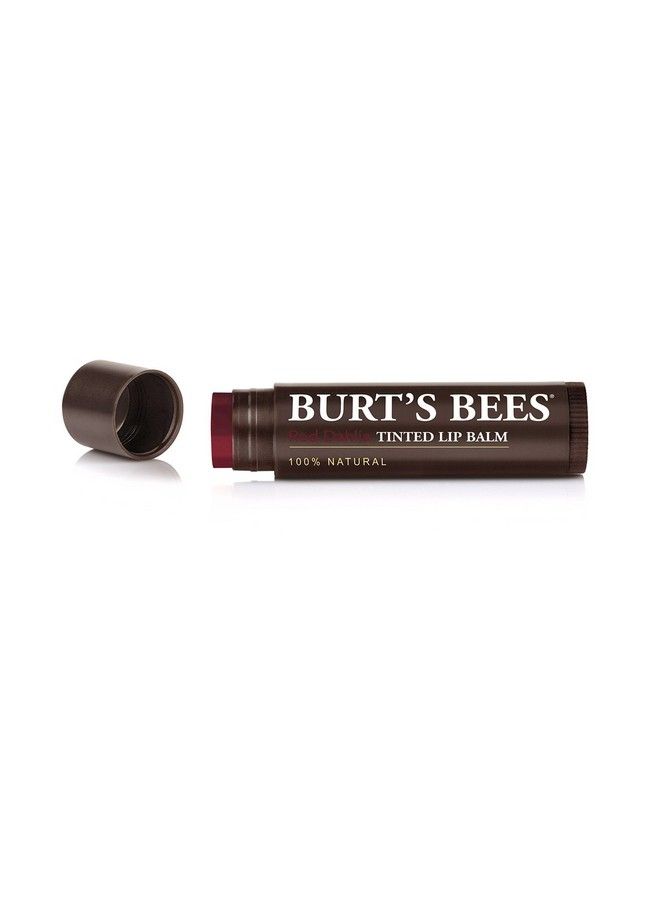 Burt's Bees 100% Natural Tinted Lip Balm Red Dahlia With Shea Butter & Botanical Waxes 1 Tube - Image 5
