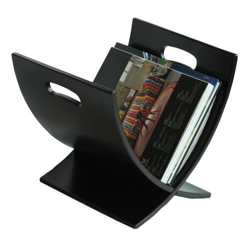 Oceanstar M1170 Contemporary Wooden Magazine Rack, Espresso - Image 2