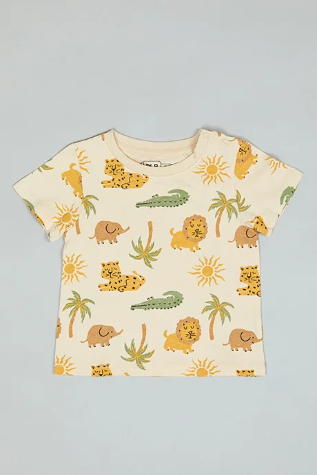 R&B 2 Pack Printed T-Shirts with Short Sleeves
