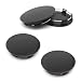 lekiliky 4PCS Car Wheel Center Caps 60MM236In OD 56MM22In ID Scratchresistant Rustproof ABS Snapin Vehicle Rim Hub Caps Accessories Universal for Cars SUV Truck Black - Image 2