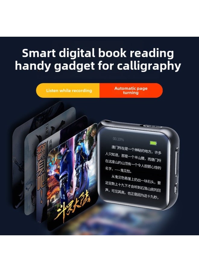 Mp3 Walkman Player For Students To Read Novels Can Be Put Outside High-definition Noise Reduction Multi-function Recording Pen-Body Color:Black-Memory Capacity:4GB