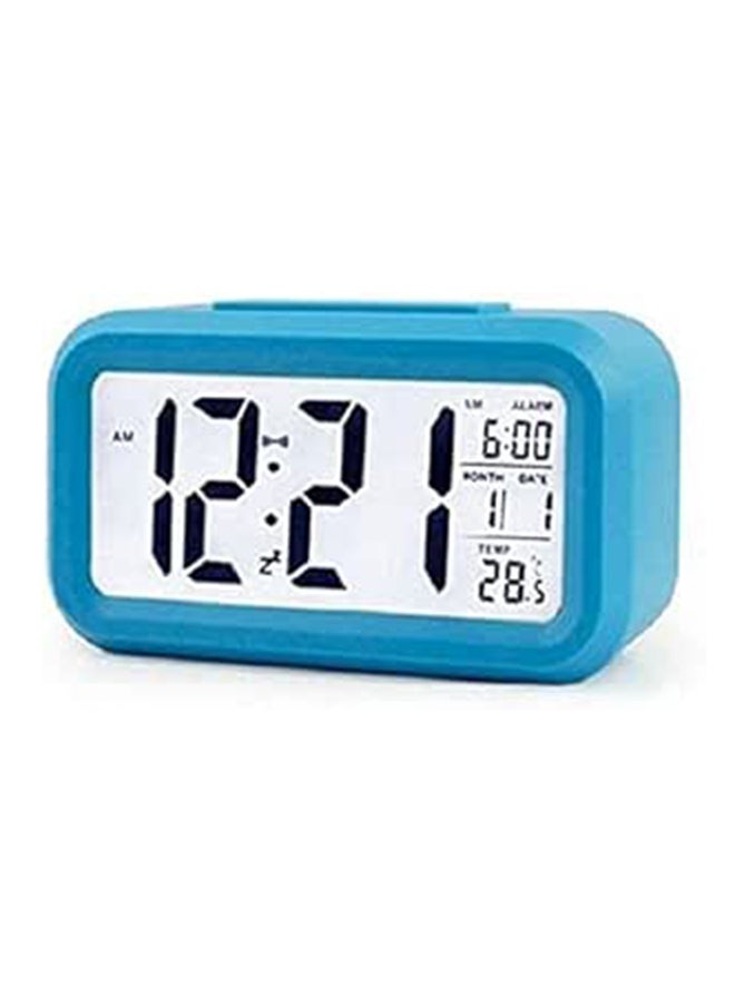 UNI-T Smart Backlight Battery Operated Alarm Table Clock With Automatic Sensor  Date And Temperature 