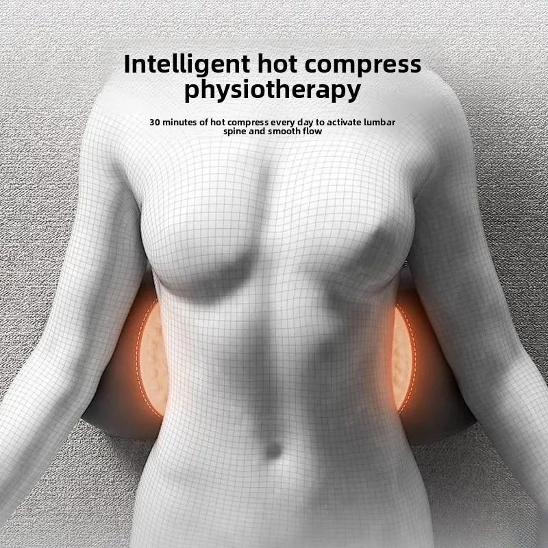 3-in-1 Electric Lumbar Support Pillow with Heating Massage Adjustable Height Memory Foam Waist Cushion for Office Car Home Use - Image 5
