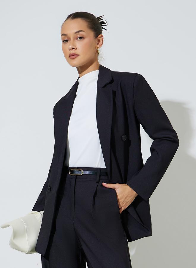 Styli Black Double-Breasted Regular Fit Blaze - Image 5