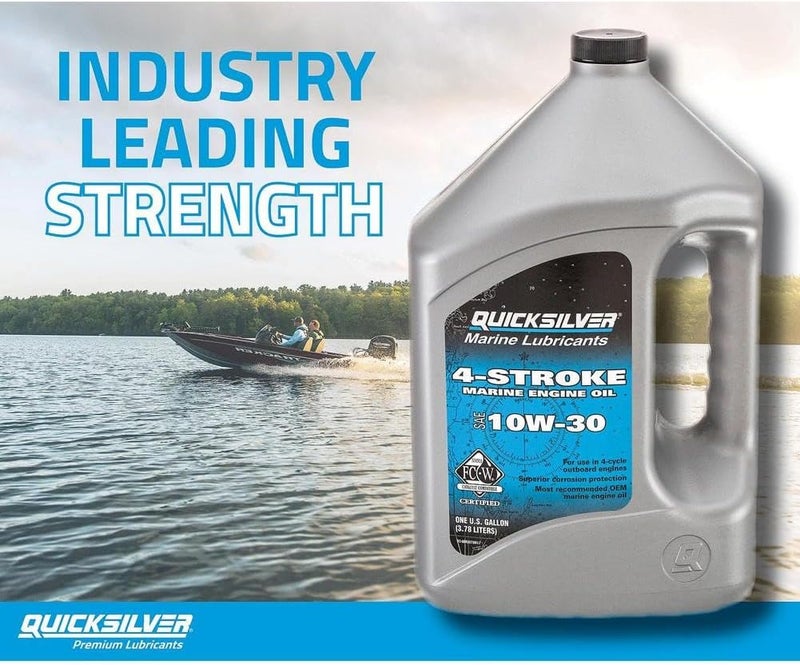 Quicksilver 10W-30 4-Stroke Marine Engine Oil - 1 Gallon - Image 2