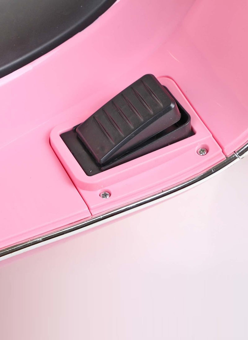 Children’s Electric Scooter – 12V Battery Ride-On Vespa Style with LED Lights, Music & Training Wheels - Image 5