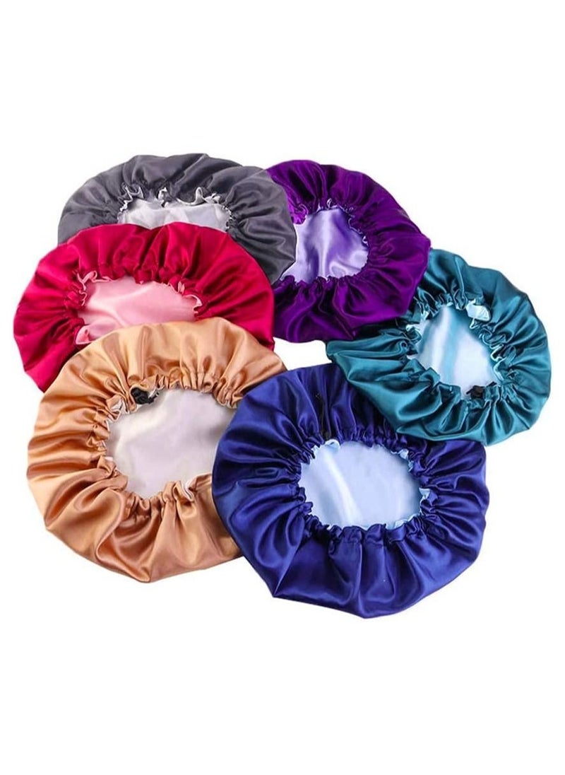 ORiTi Women's Adjustable Reversible Satin Bonnet - Soft Double Sided Sleep Cap, Protects Natural Hair, Assorted Colors  - Image 5