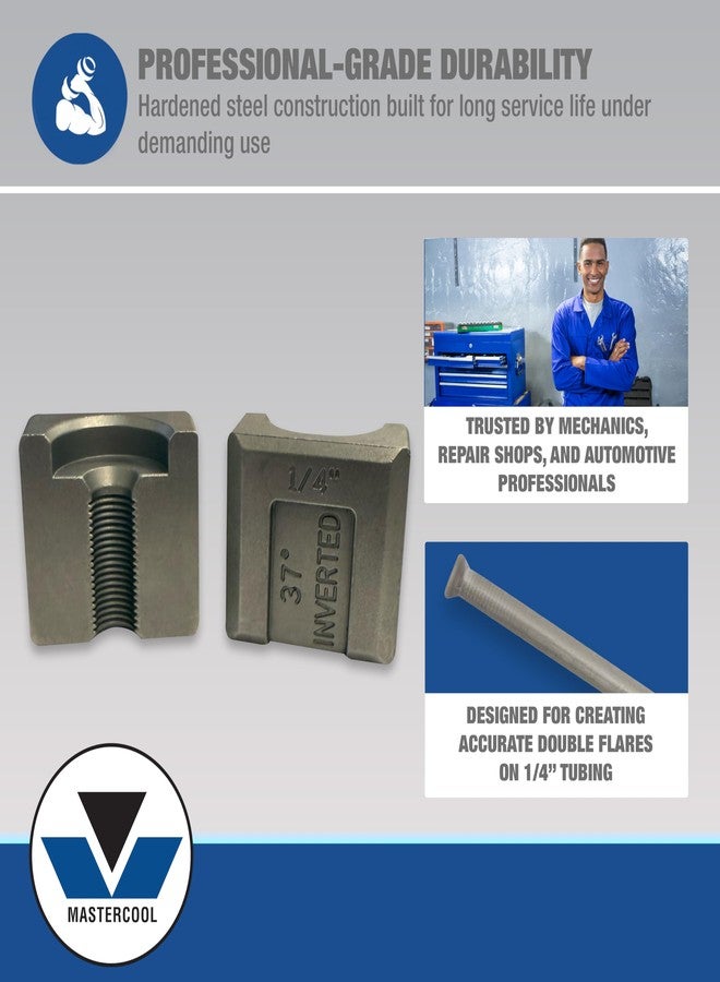 Mastercool 71098-14 1/4″ Double Flare Die Set - Replacement for Hydra-Flare 71098 Kit and 71202 Hydraulic Tool - Image 4