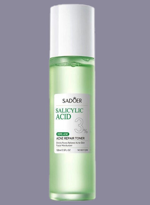 100ml Salicylic Acid Acne Repair Toner Acne Removal Lighten Acne Scars Acne Remover Drying Essence Firming Skin Moisturizer Anti Acne Face Toner Niacinamide Oil Control Acne Toner