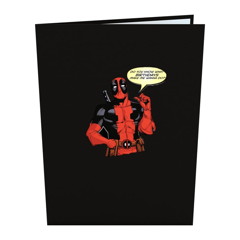 Lovepop Pop-Up Marvel Card - Birthday 3D Deadpool Greeting Card for Boys, Men, Son, Brother - 5" x 7" Card - Note Card & Envelope Included - Image 3