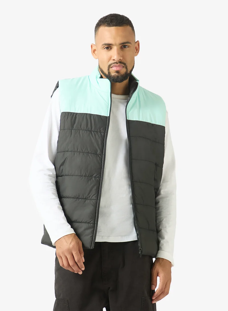 Seventy Five Sleeveless Zip Through Puffer Jacket