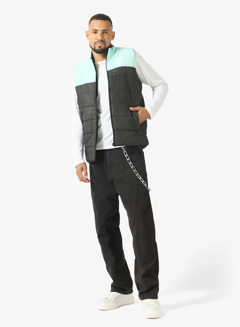 Seventy Five  Sleeveless Zip Through Puffer Jacket for Men | Best Price UAE