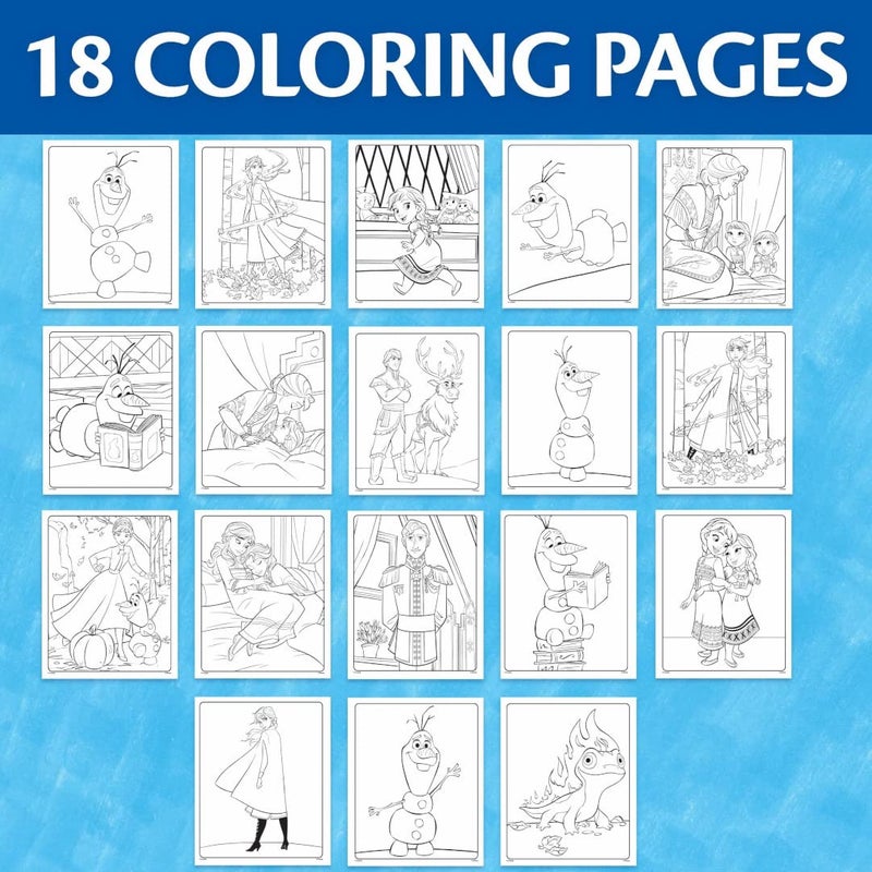 Crayola Frozen Color Wonder Coloring Set, 18 Mess Free Frozen Coloring Pages for Toddlers, Frozen Toys for Kids, Toddler Gifts - Image 4
