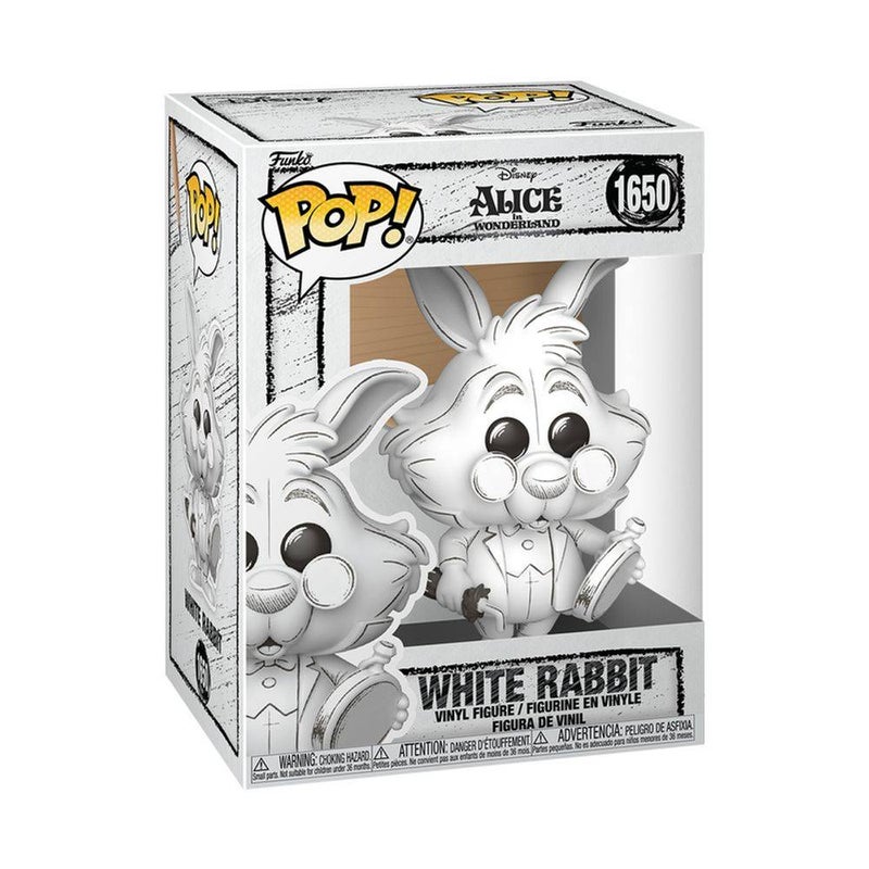 Funko POP! Disney Alice in Wonderland White Rabbit (Sketched Deco) Vinyl Figure (10.4 cm) - Image 1
