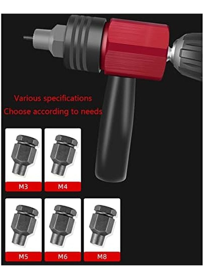 Electric Rivet Nut Tool Adapter Drill Insert Hand Tool 10mm Steel - Image 4