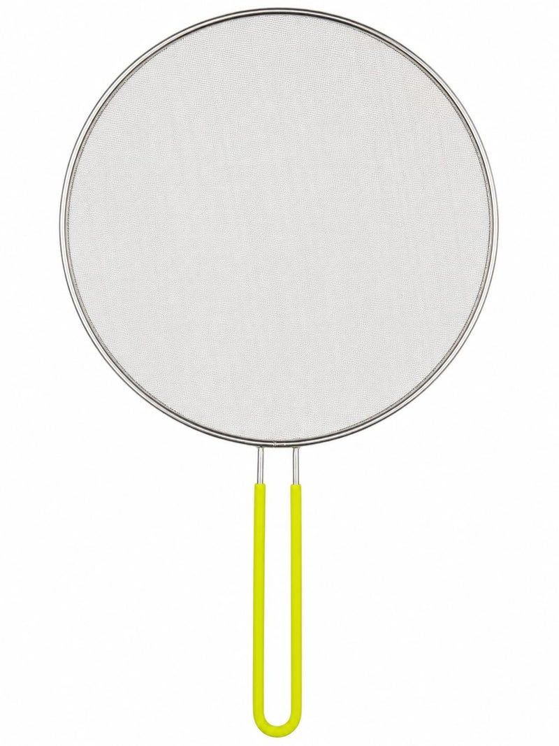 generic, Stainless Steel Splatter Screen, 29.5 cm, with Silicone Handle - Image 1