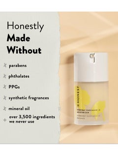 Honest Honest Beauty Everyday Radiance Vitamin C Moisturizer | Improves Skin Tone | Vitamin C, Niacinamide, Pearl | EWG Verified, Vegan + Cruelty Free | 1.7 fl oz  - Image 3