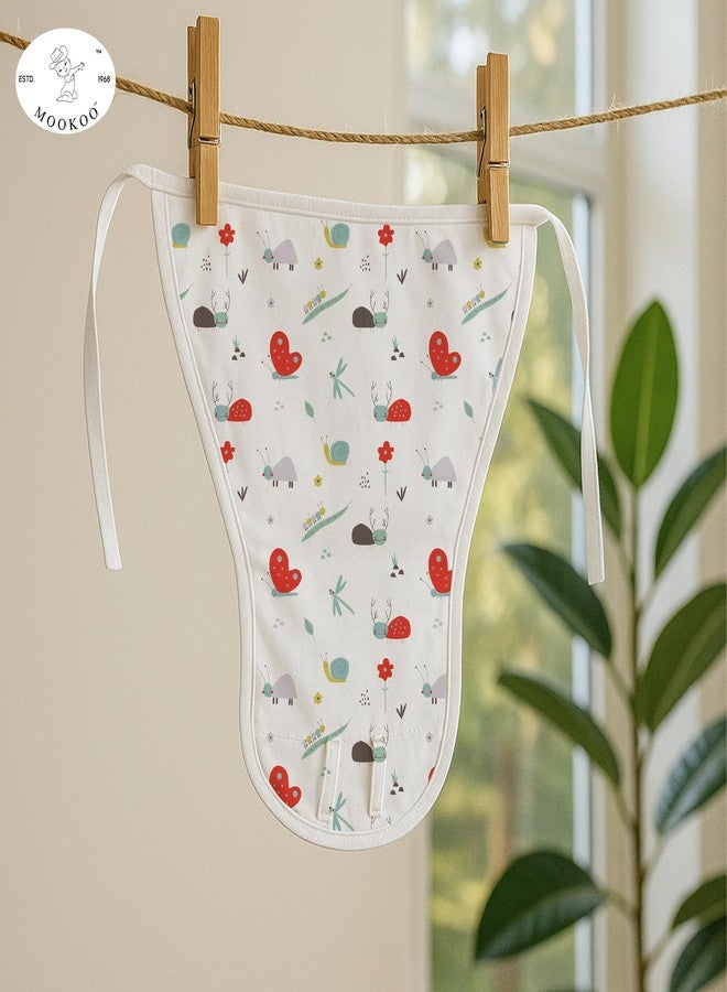 Mookoo Cotton Langots for New Born 0-3 Months | Soft Muslin Baby Nappy | Comfortable Washable Diaper Wrap| 0|Pack Of 6| Floral+Banana+Cloud - Image 3