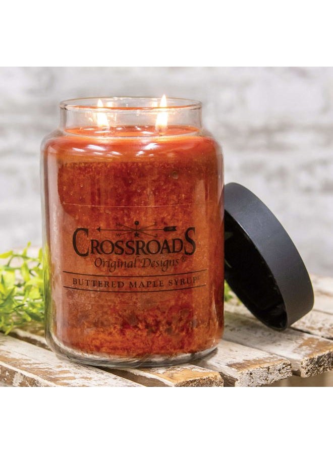 Crossroads CWI Gifts Crossroads Buttered Maple Syrup® Scented 2-Wick Candle, 26 Ounce - Image 2