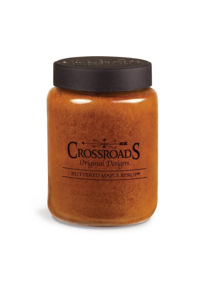 Crossroads CWI Gifts Crossroads Buttered Maple Syrup® Scented 2-Wick Candle, 26 Ounce - Image 1