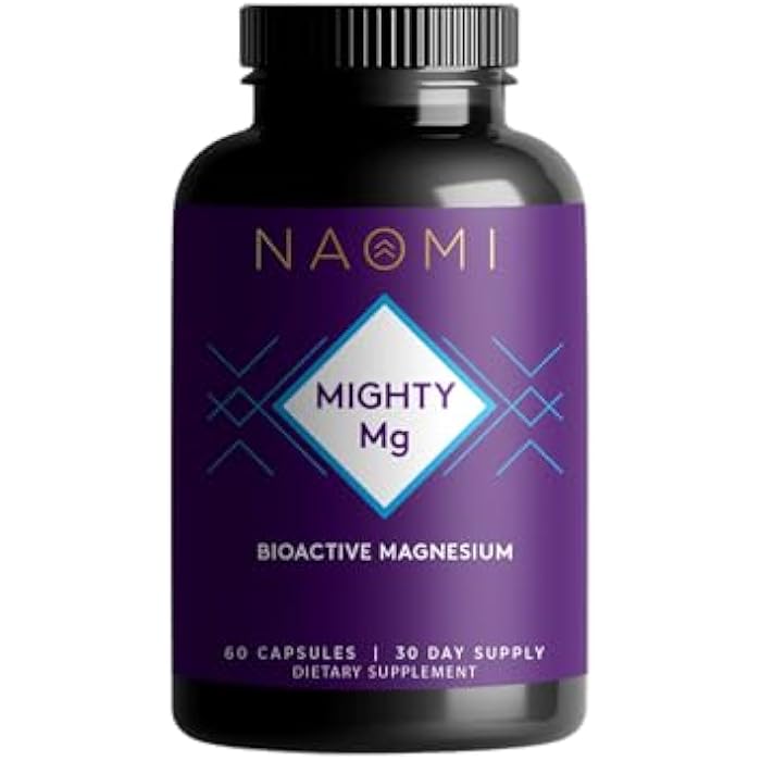 NAOMI Mighty Mg - Magnesium Glycinate & Malate Blend 360mg - Supports Restful Sleep, Muscle Relaxation, Energy & Mood - Gentle on Stomach, No Laxative Effect, Non-GMO, Vegan, 30-Day Supply - Image 1