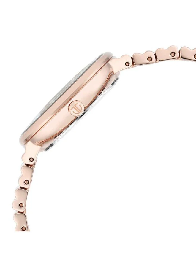 تيتان Women Analog Display Watch With Rose Gold Stainless Steel Strap - 95245WM02