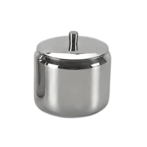 FINALITY Stainless Steel Sugar Pot with Lid for Serving,170ml,Silver - Image 1