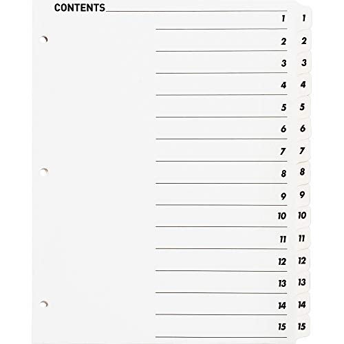Business Source Index Divider, White (05857) - Image 4
