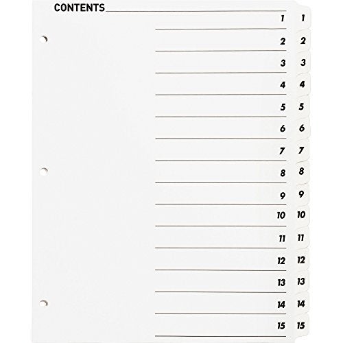 Business Source Index Divider, White (05857) - Image 5