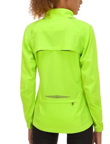 Little Donkey Andy Women's Quick-Dry Running Jacket Convertible UPF 50+ Cycling Jacket Windbreaker with Removable Sleeves Fluorescent Yellow Size M - Image 1