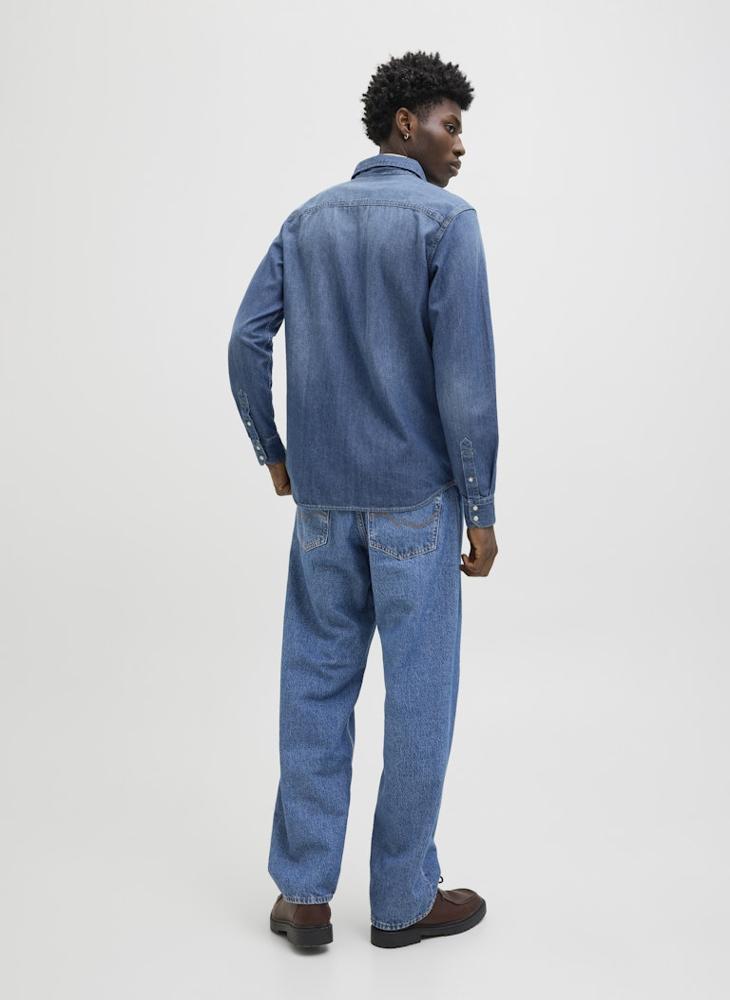 JACK & JONES Casual Regular Fit Denim Shirt - Image 2