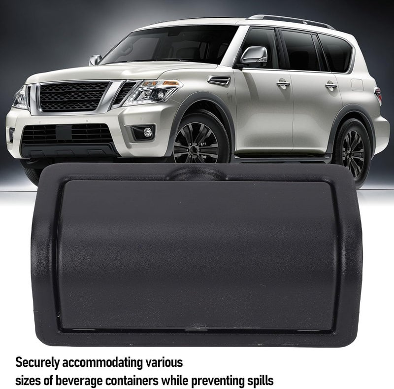 HEEPDD Rear Seat Cup Holder, Cup Holders Drink Holder for QX56 QX80, Easy Replace, Convenient Access for Passengers Rear Seat, ABS Material, Dual Automotive Interior and (Black) - Image 4