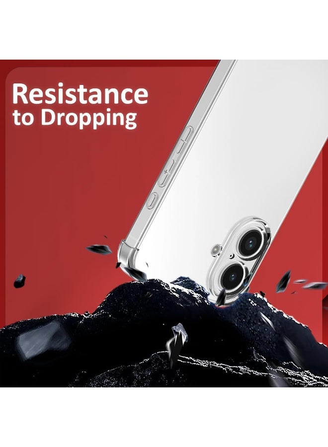 إلترازون Case Cover for iPhone 17 – Clear TPU Shockproof Bumper Case with Anti-Yellowing Protection, Anti-Scratch Design, Enhanced Grip, Slim Fit, and Wireless Charging Compatibility - Image 2