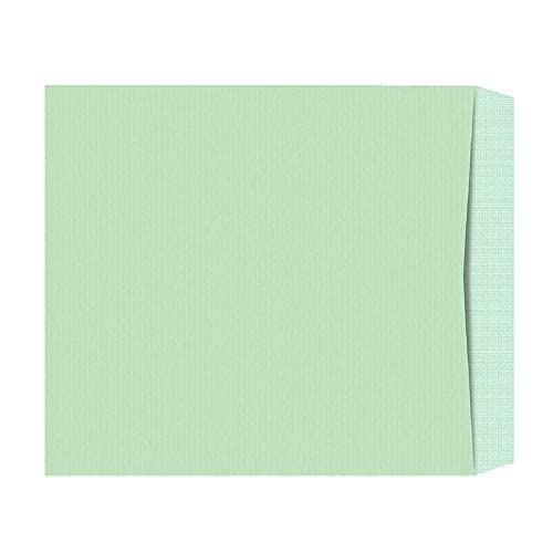 NSSP™ 16x12 Inch Cloth Line Courier Cover, Green Envelopes for Office Letter Document (Pack of 50) - Image 2