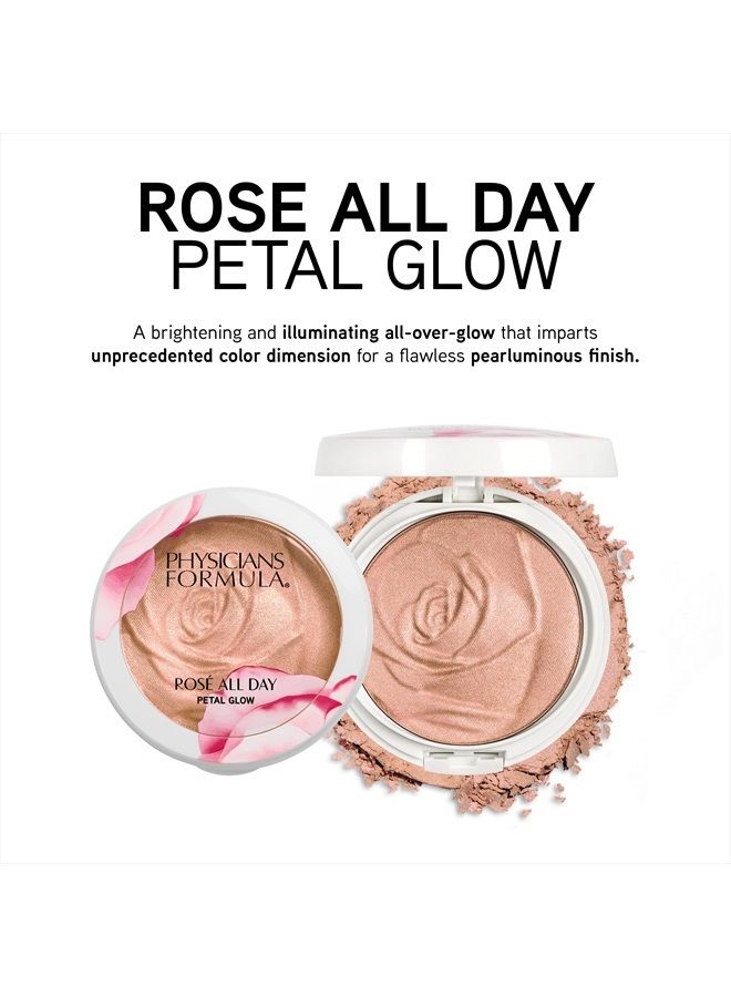 Physicians Formula Rosé All Day Highlighter Blush Face Powder, Blush Petal Glow, Shimmering Rose, Dermatologist Tested, Clinicially Tested - Image 3