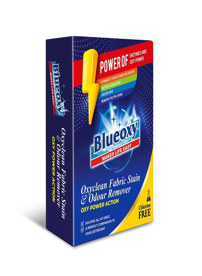 Blueoxy cloth stain remover powder | Instant Stain Remover for Clothes | All in One Powder Detergent | Suits for all Washing Detergent Powders | All color Stain Remover for Clothes - 400 Grams - Image 2