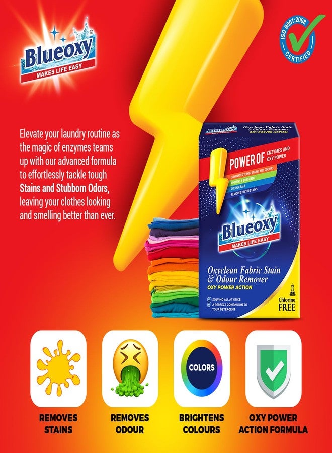 Blueoxy cloth stain remover powder | Instant Stain Remover for Clothes | All in One Powder Detergent | Suits for all Washing Detergent Powders | All color Stain Remover for Clothes - 400 Grams - Image 5