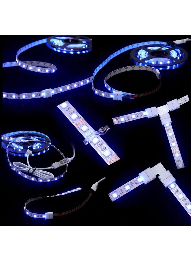 4 Pin 10mm LED Strip Connector Kit Extension Cable, LED Strip Jumper, L Connectors, T Connector, Gapless Connectors - Image 5