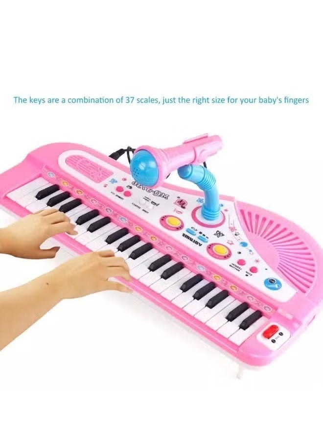 Mini Electronic Keyboard Toy,Lightweight, Durable & with Microphone – Music Educational - Image 2