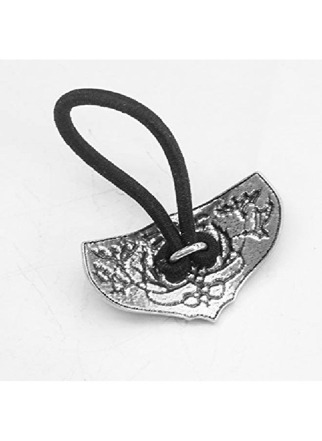 Oberon Design - Ponytail Holder Hair Accessory Women'S Hair Tie Daisy Design Handcrafted In The Usa By - Image 1