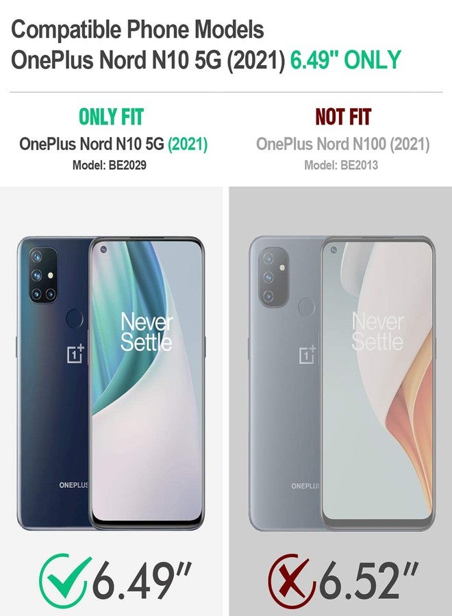 Poetic Revolution Series Case for OnePlus Nord N10 5G, Full-Body Rugged Dual-Layer Shockproof Protective Cover with Kickstand and Built-in-Screen Protector, Black - Image 2