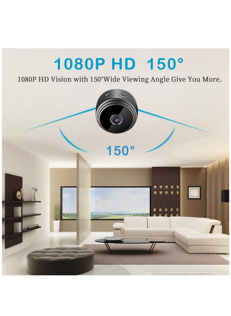 Generic - Mini Hidden Cameras Wireless WiFi Camera HD 1080P Home Security Cameras Surveillance with Audio and Video Live Feed Covert Baby Nanny Cam Tiny Smart Cameras with Night Vision and Motion Detection - Image 1